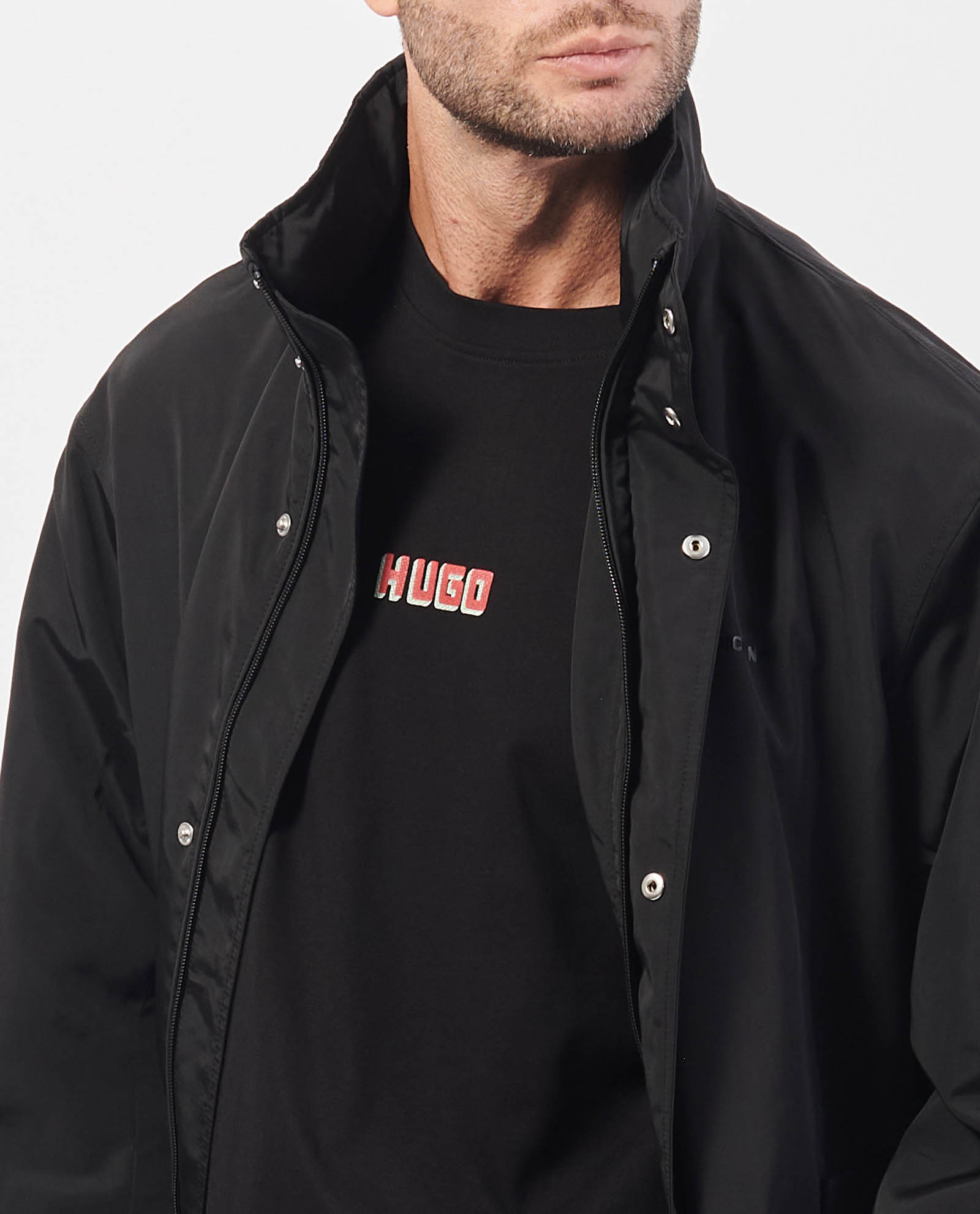 Armani Exchange Water Repellent Long Jacket